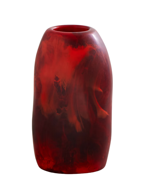 Vase en résine de taille moyenne, galets