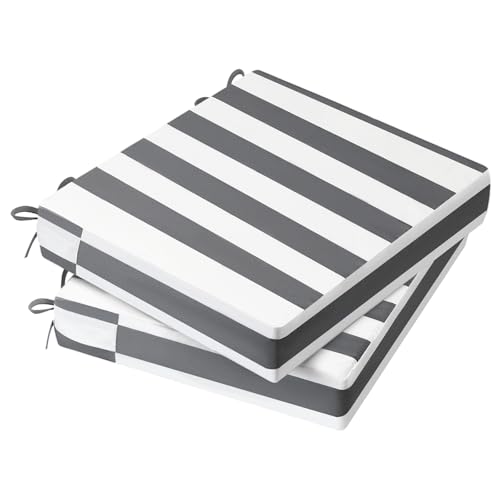 Aaaaaccessories Coussins de siège d'extérieur pour chaises, imperméables, résistants à la décoloration, 18