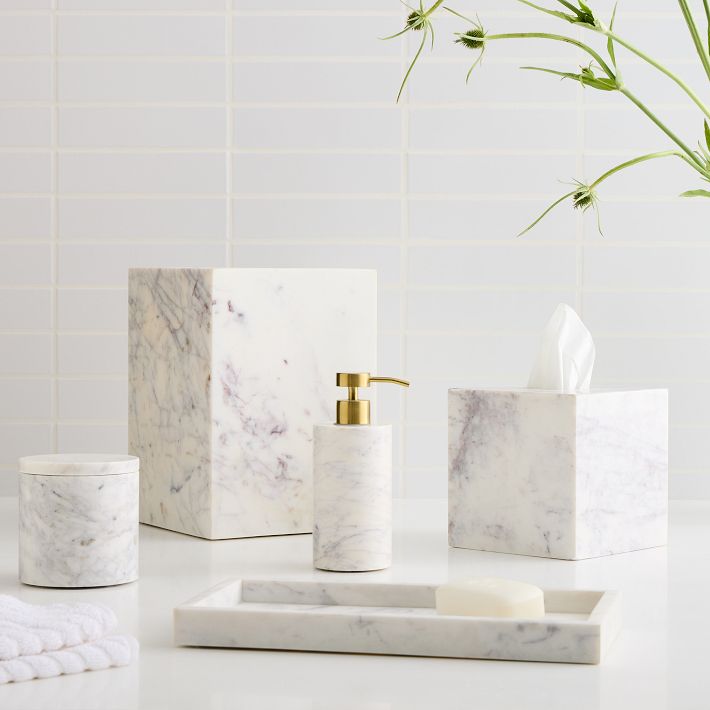 Accessoires de salle de bain en marbre Amalfi