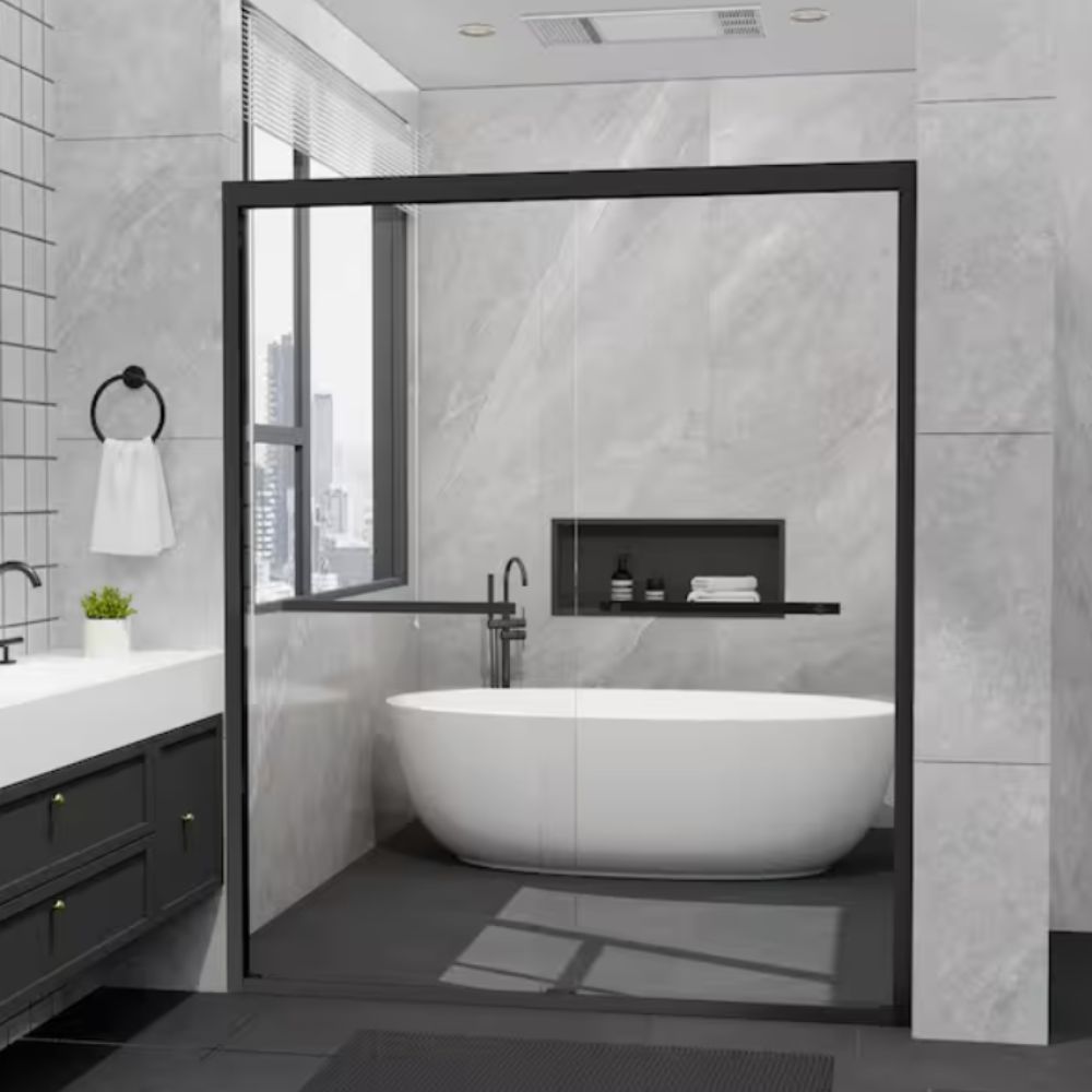 Porte de douche en verre