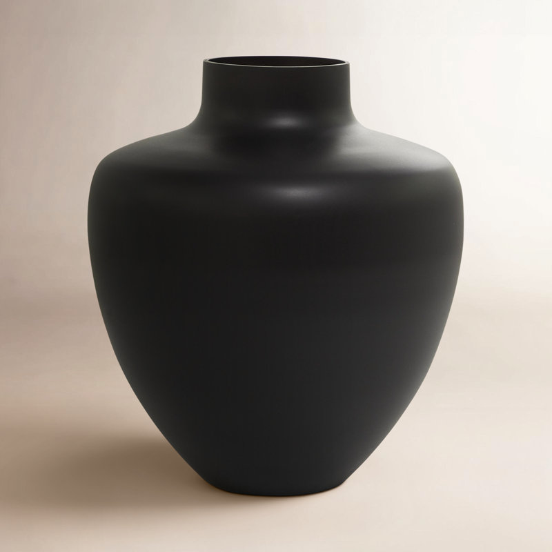 Allmodern Mable Noir 13.45'' Vase de table et amp;amp; Commentaires | Wayfair