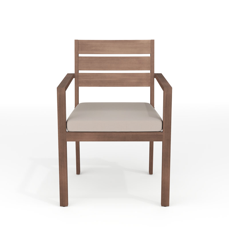 Martha Stewart Bedford Fauteuil de salle à manger empilable toutes saisons avec coussin de siège et coussin de siège Commentaires | Wayfair