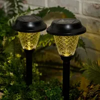 EZ Solar, choix de 6 lampes solaires en verre pour allées