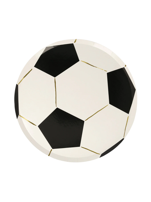 Assiettes en carton Football (x 8)