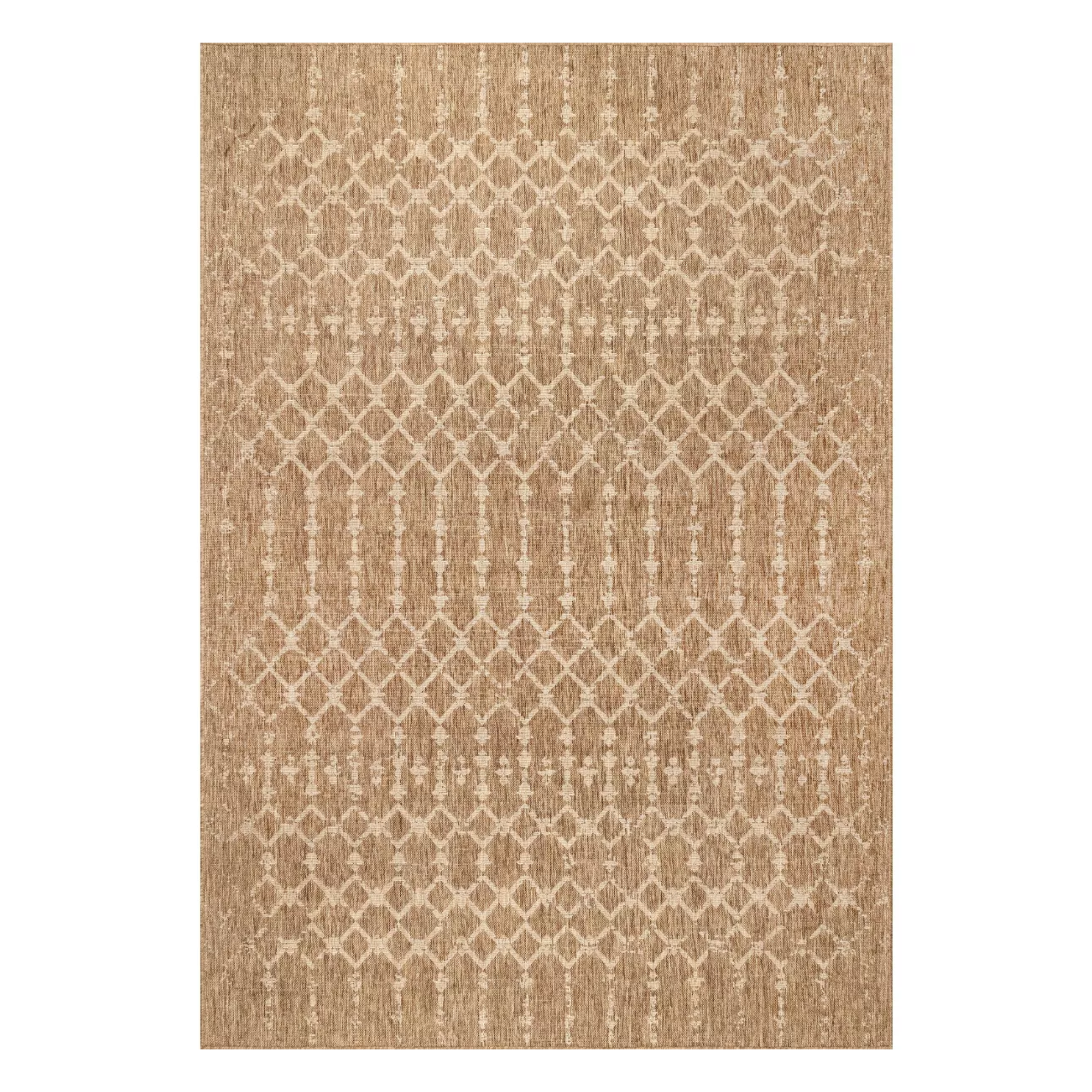 un tapis d'extérieur beige