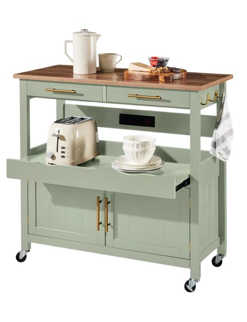 Grand chariot de cuisine roulant