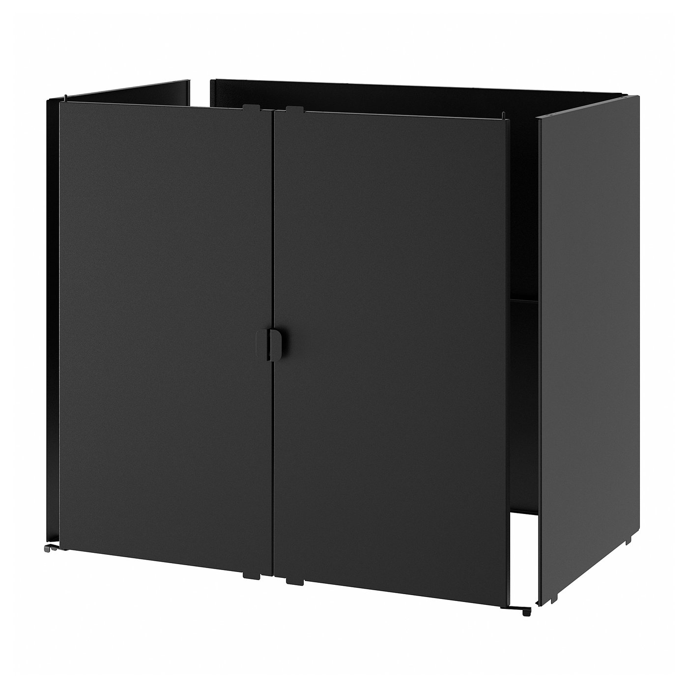 Grillsk&Auml;r Porte/unités latérales/arrière - Noir/Acier inoxydable Extérieur 33 7/8x24