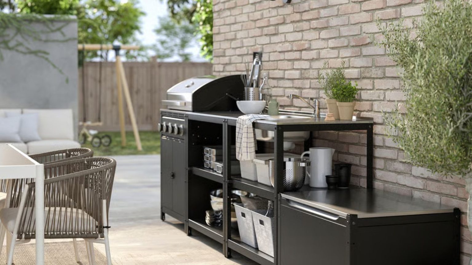 IKEA outdoor kitchen