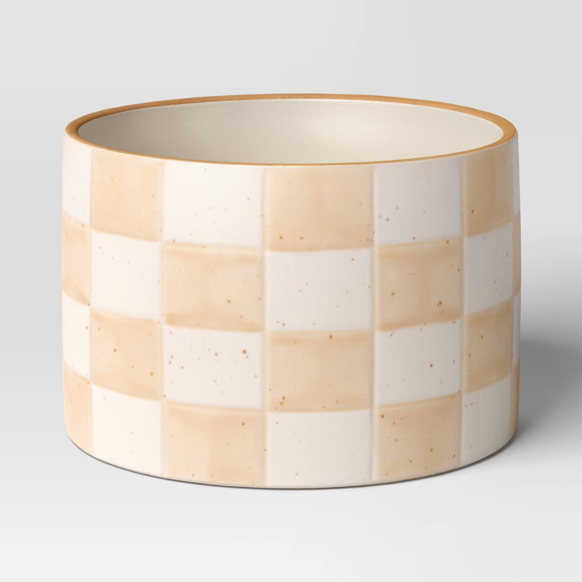 Pot de jardinière en grès Checker