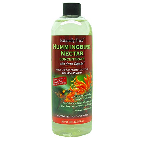 Nectar de colibri naturellement frais avec Nectar Defender, concentré de nectar de colibri transparent, fait 64 onces