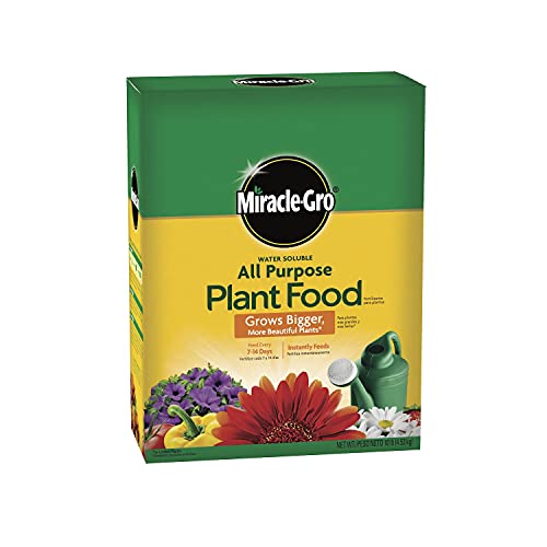 Miracle-Gro Engrais pour plantes tout usage soluble dans l'eau – Engrais pour toutes les plantes d'intérieur ou d'extérieur, y compris les roses, les fleurs, les légumes, les plantes d'intérieur, les arbres et les arbustes, 10 lb.