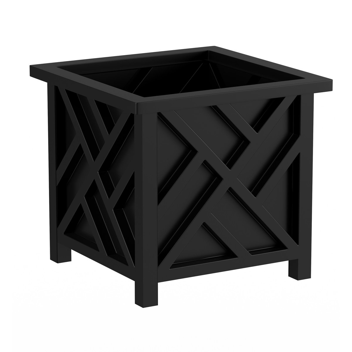 Gracie Oaks Calista boîte en treillis décoratif extérieur fleur ou pot de plantes décoration de jardin et amp; Commentaires | Wayfair