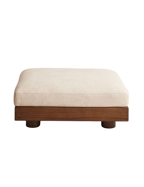 Pouf Truro, lin texturé