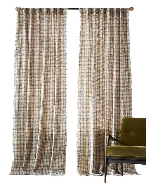 Rideau en coton tweed Verity