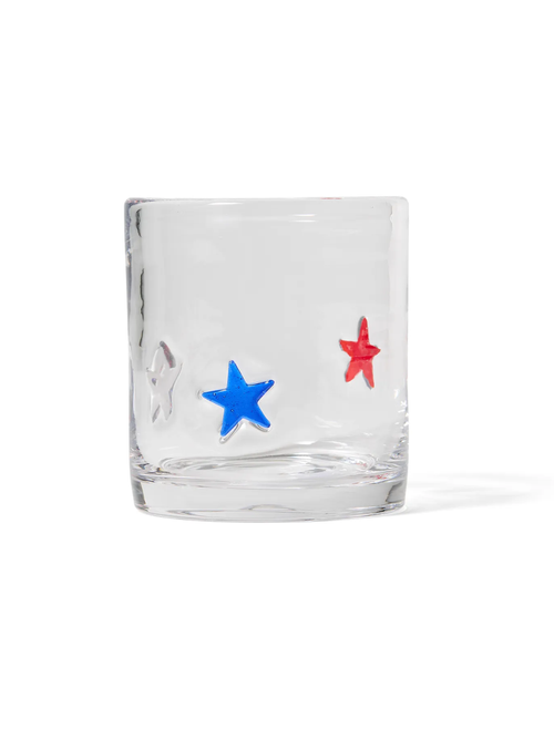 Verre à l'ancienne icône étoiles du 4 juillet double