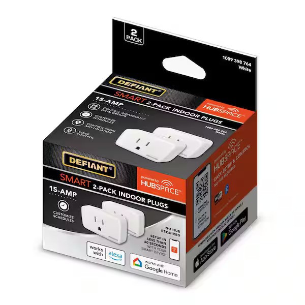 The Home Depot, Prise intelligente et minuterie intérieure Defiant de 120 volts