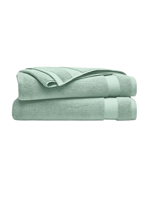 Lot de 2 serviettes de bain en coton turc super pelucheux