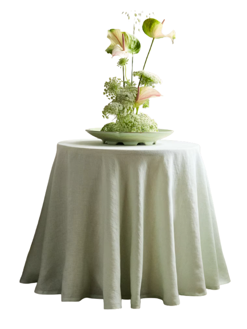 Nappe ronde en lin européen
