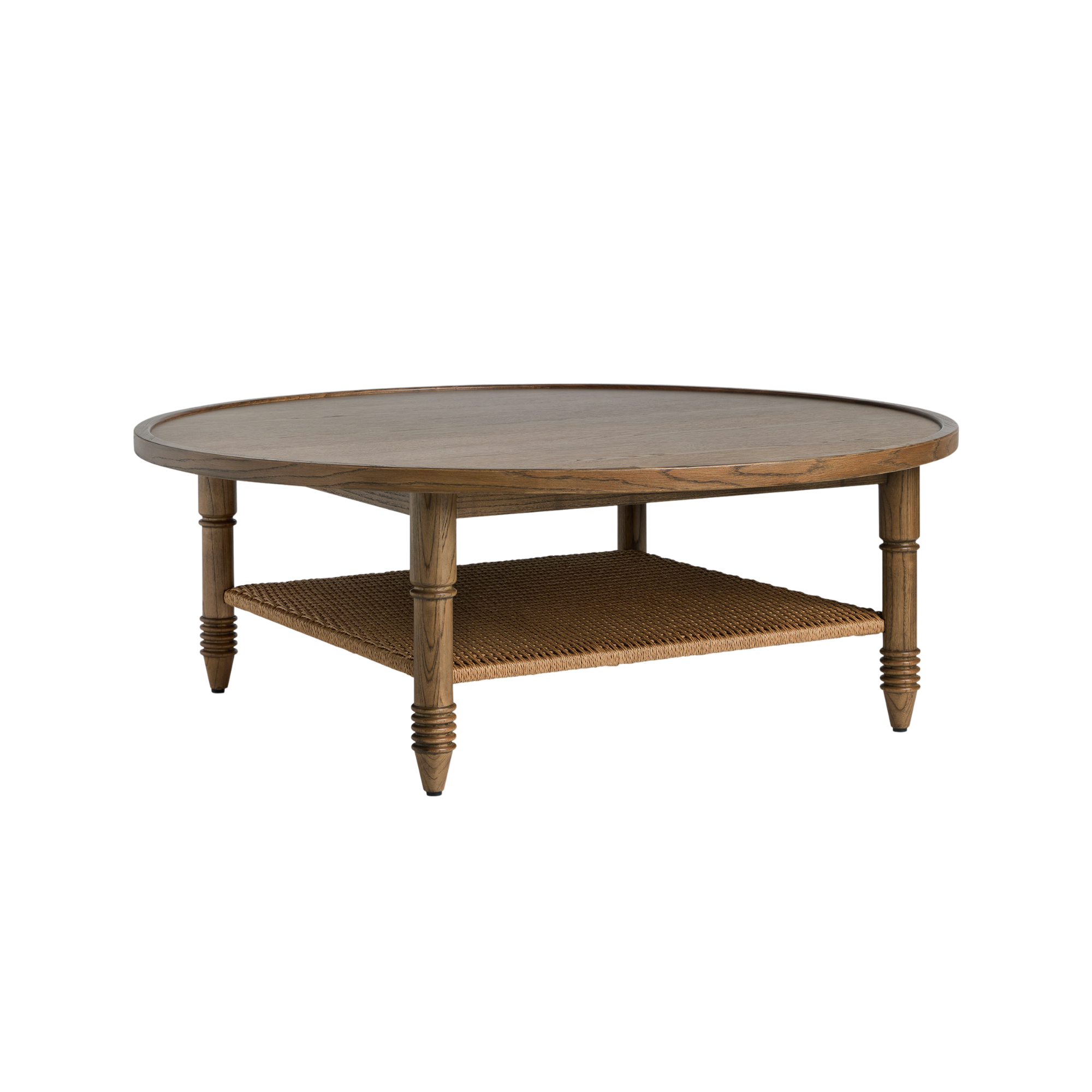 une table basse ronde en bois