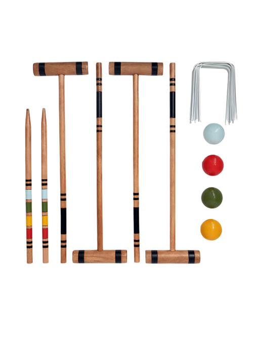 Ensemble de jeu de croquet en plein air