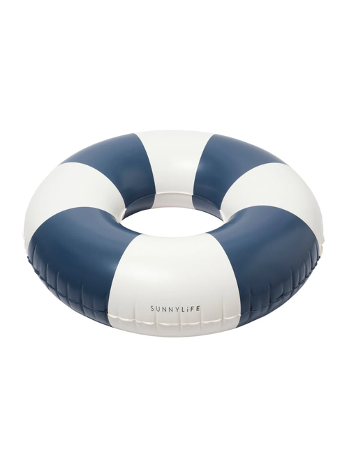 Bouée de Piscine Tube - Rayure Marine