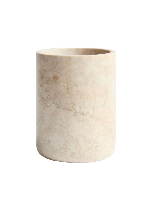 Porte-ustensiles en marbre beige