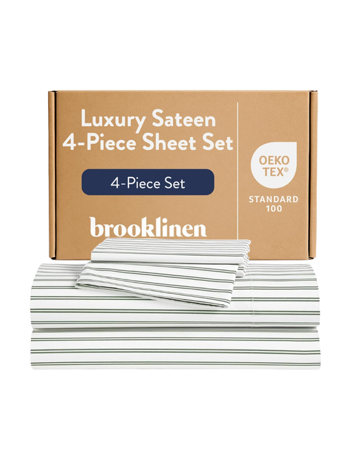 Ensemble de draps de luxe en satin 4 pièces