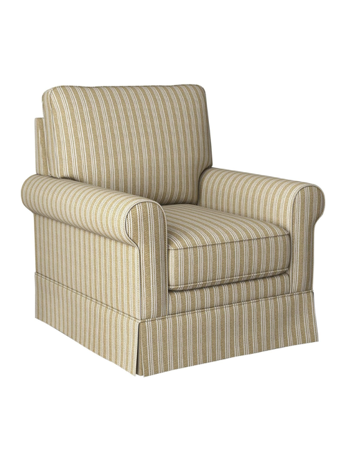 Fauteuil d'appoint pivotant en lin 