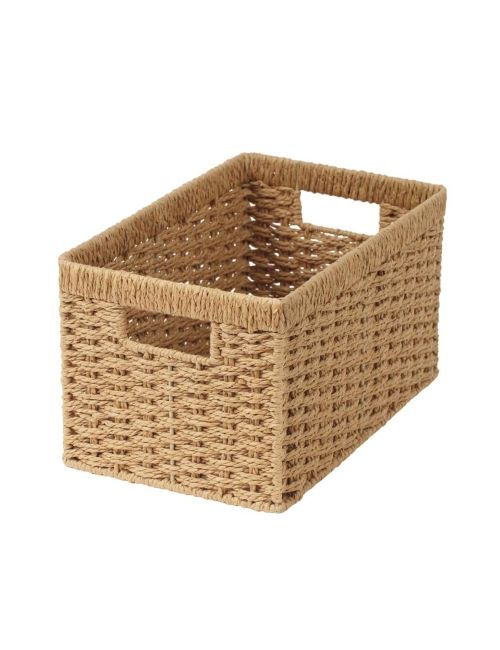 Paniers de rangement ronds en corde de papier StorageWorks, ensemble de 2