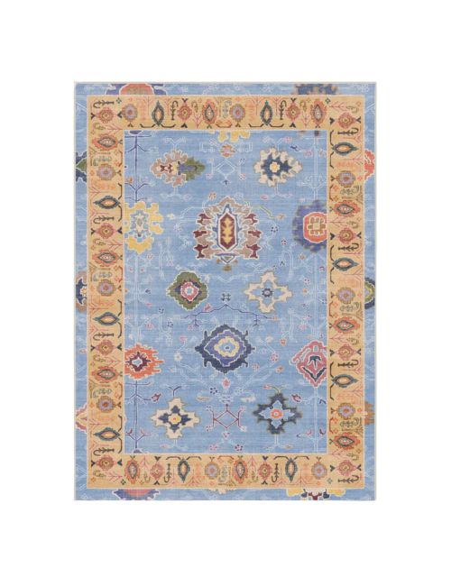 Plus de tapis d'extérieur doux bleu et jaune