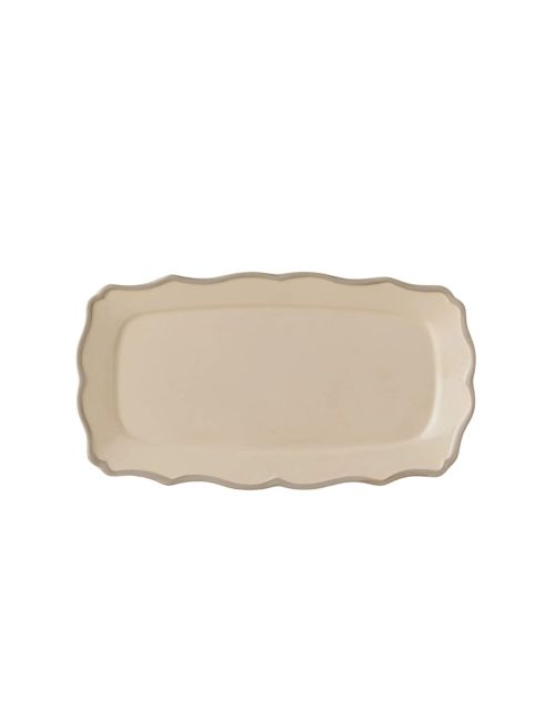 Plateau rectangulaire en grès gris Silivia