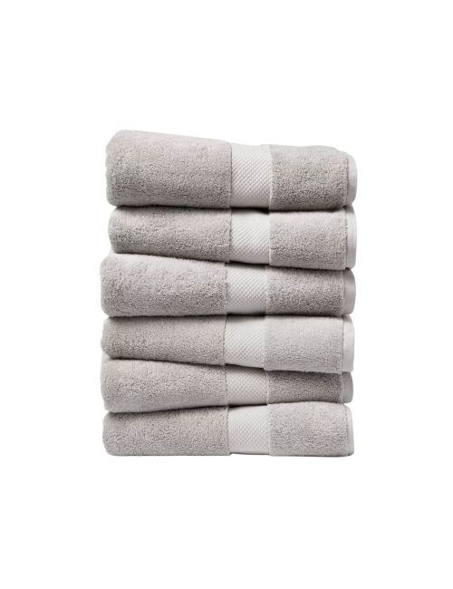 Threshold Lot de 6 serviettes de bain Performance Plus gris clair