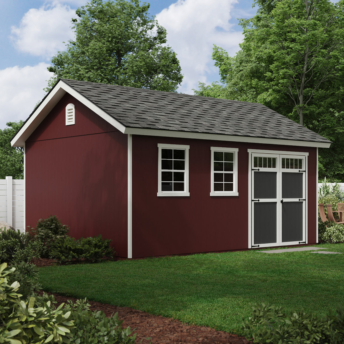 Hangar de rangement en bois Handy Home Scarsdale, plusieurs tailles (installation professionnelle disponible) et amp; Commentaires | Wayfair