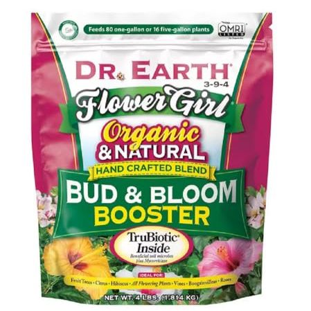 Dr Earth Gl61100518430 Engrais et amp; Terreau 707p Bio 8 Bourgeons &amp; Engrais Bloom dans un sac en polyéthylène, 4 livres, 4 lb, naturel