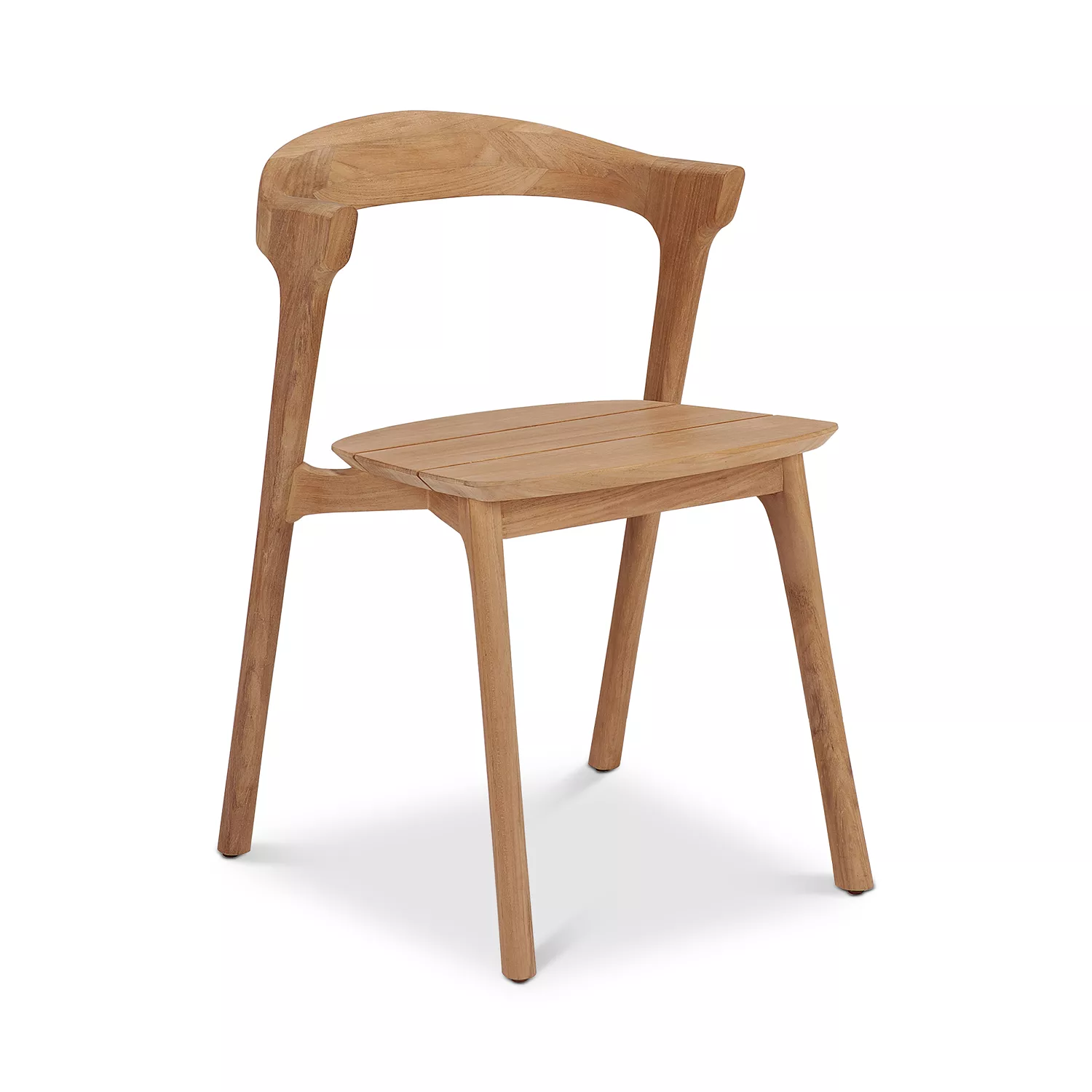 Chaise de salle à manger d'extérieur Bok en teck