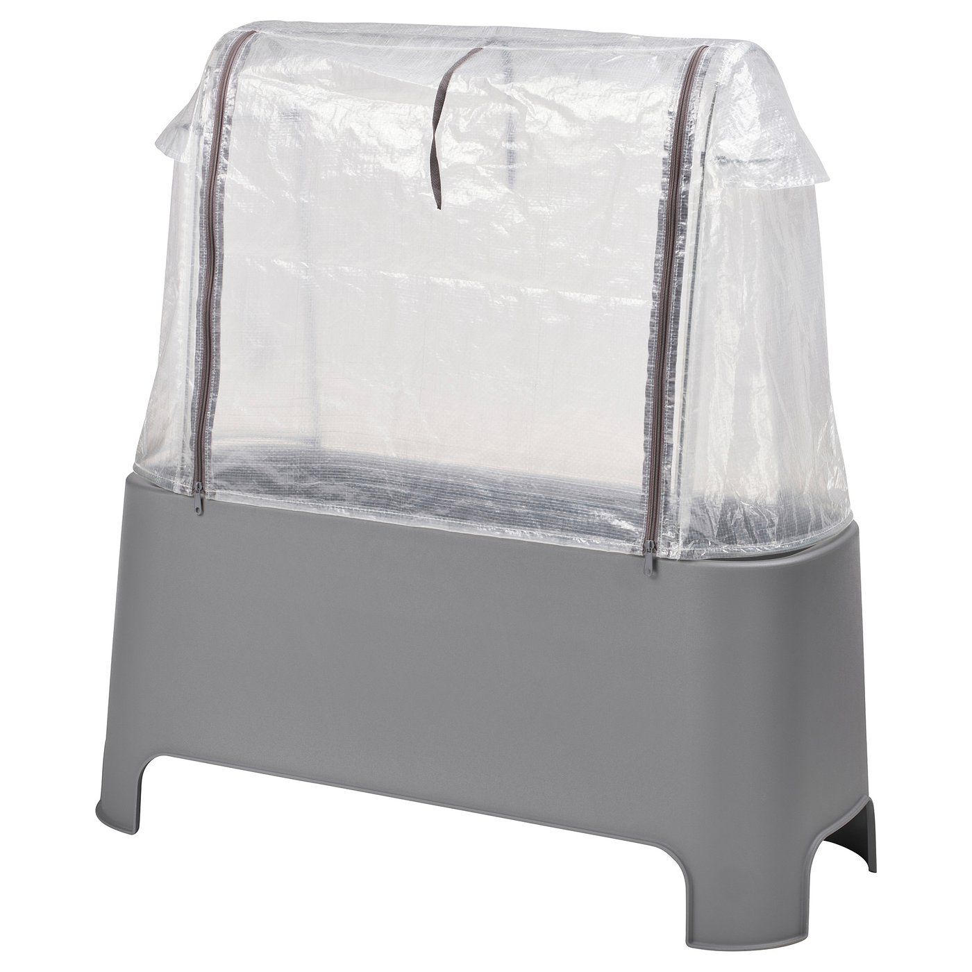 Ensemble de plantes Asparen - Extérieur Gris/Blanc transparent 35x15x35 7/8 "