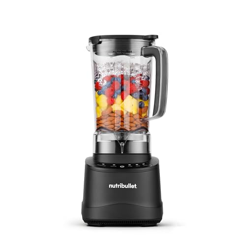 Nutribullet Power Core&commerce; Mélangeur, puissance de crête de 1 400 W, smoothies, glace pilée et amp; Fruits surgelés, mélangeur de comptoir pleine grandeur, 72 oz. Pichet, Noir, Nbf70100