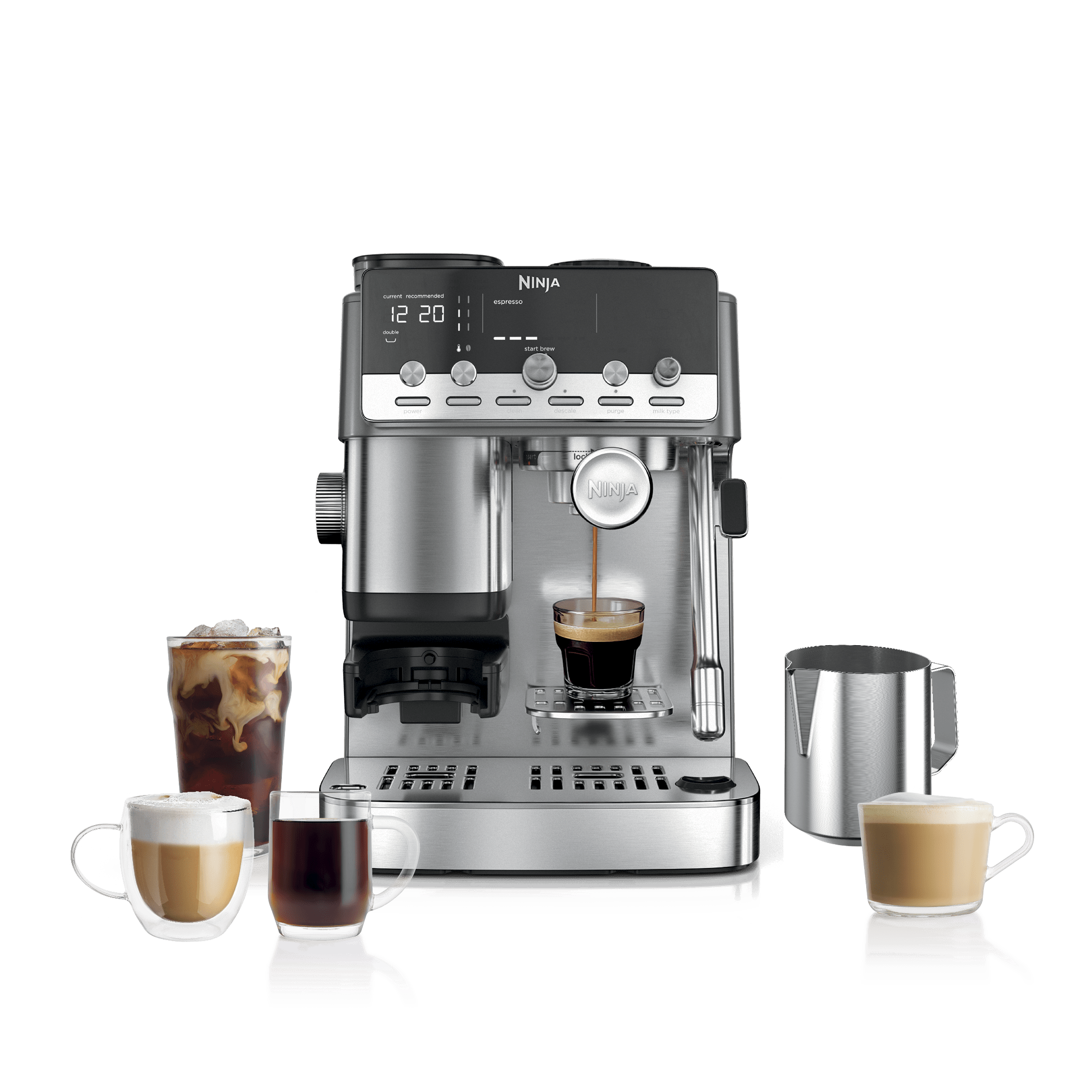 Ninja Luxe&commerce; Café&eacute; Machine à expresso à mousse automatique Mini Plus