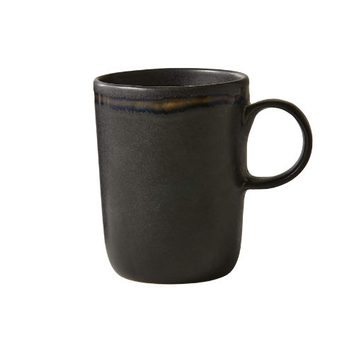 Mug en grès émaillé noir