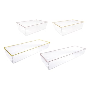 Plateau de rangement rectangulaire, 1 ct.