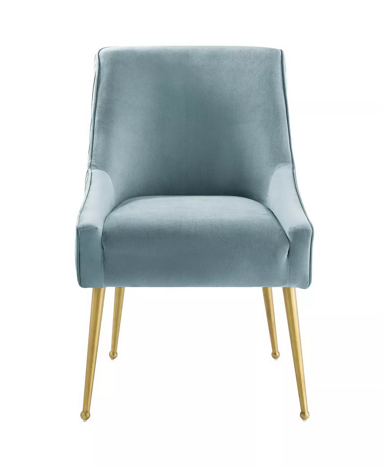 Modway, Discern Chaise de salle à manger en velours rembourrée à dossier plissé