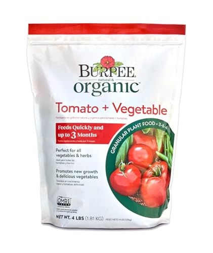 Burpee Tomate et amp;amp; Engrais végétal granulaire végétal, 4 lb