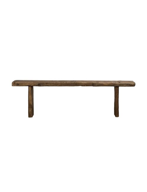 Banc en orme épais - Naturel
