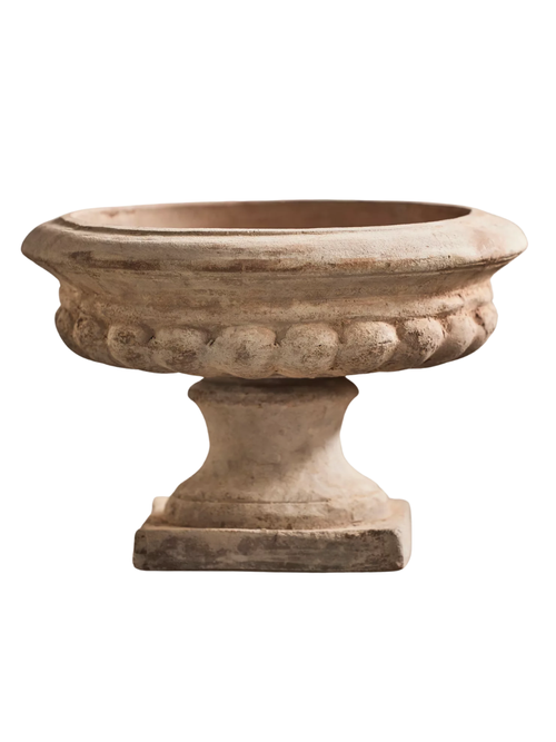 Jardinière d'urne classique en terre cuite