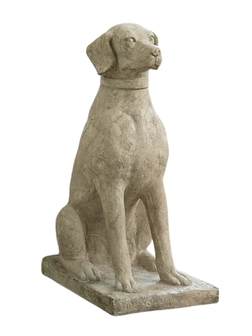 Chien de chasse en pierre
