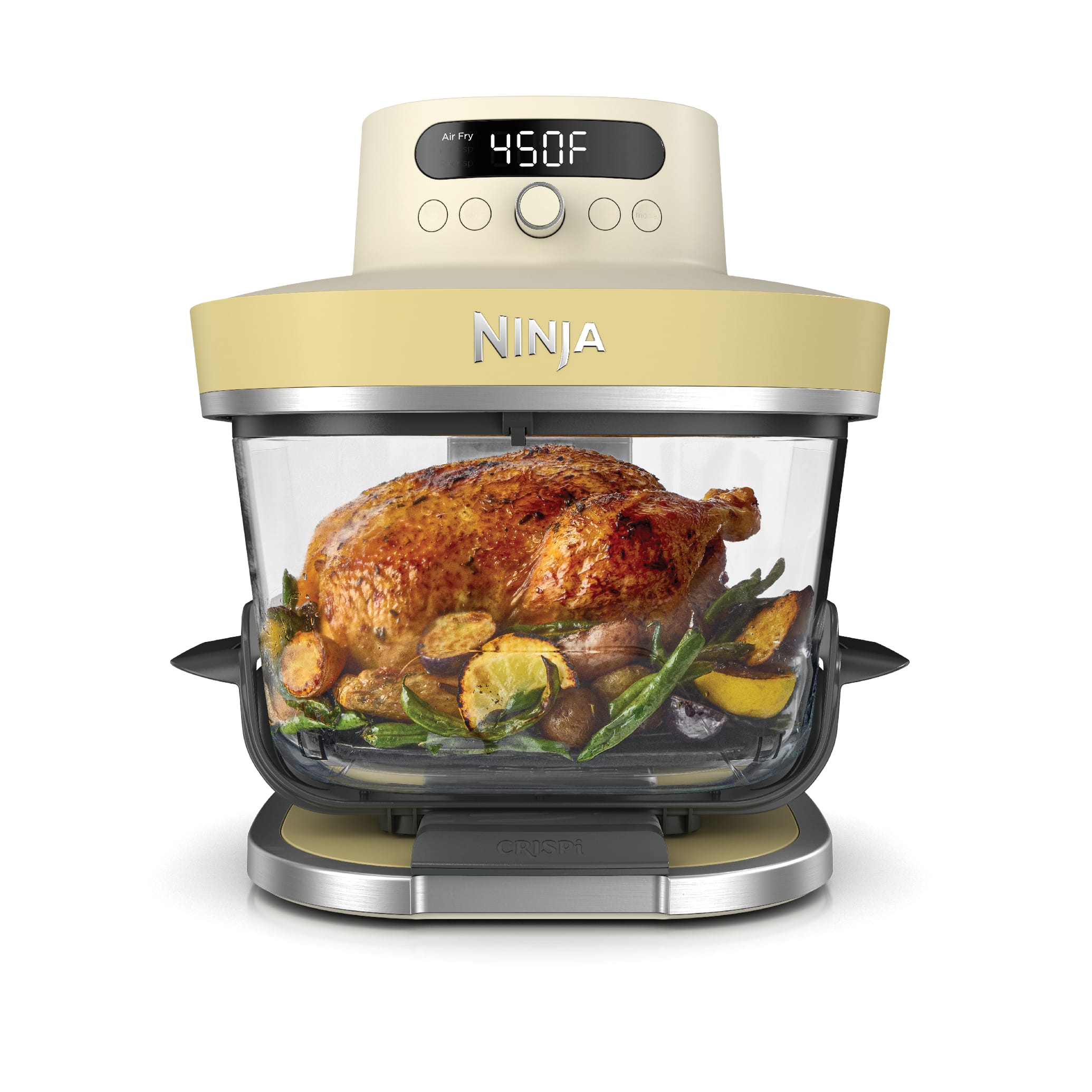 Friteuse à air en verre Ninja Crispi Pro 6-en-1 en jaune beurre