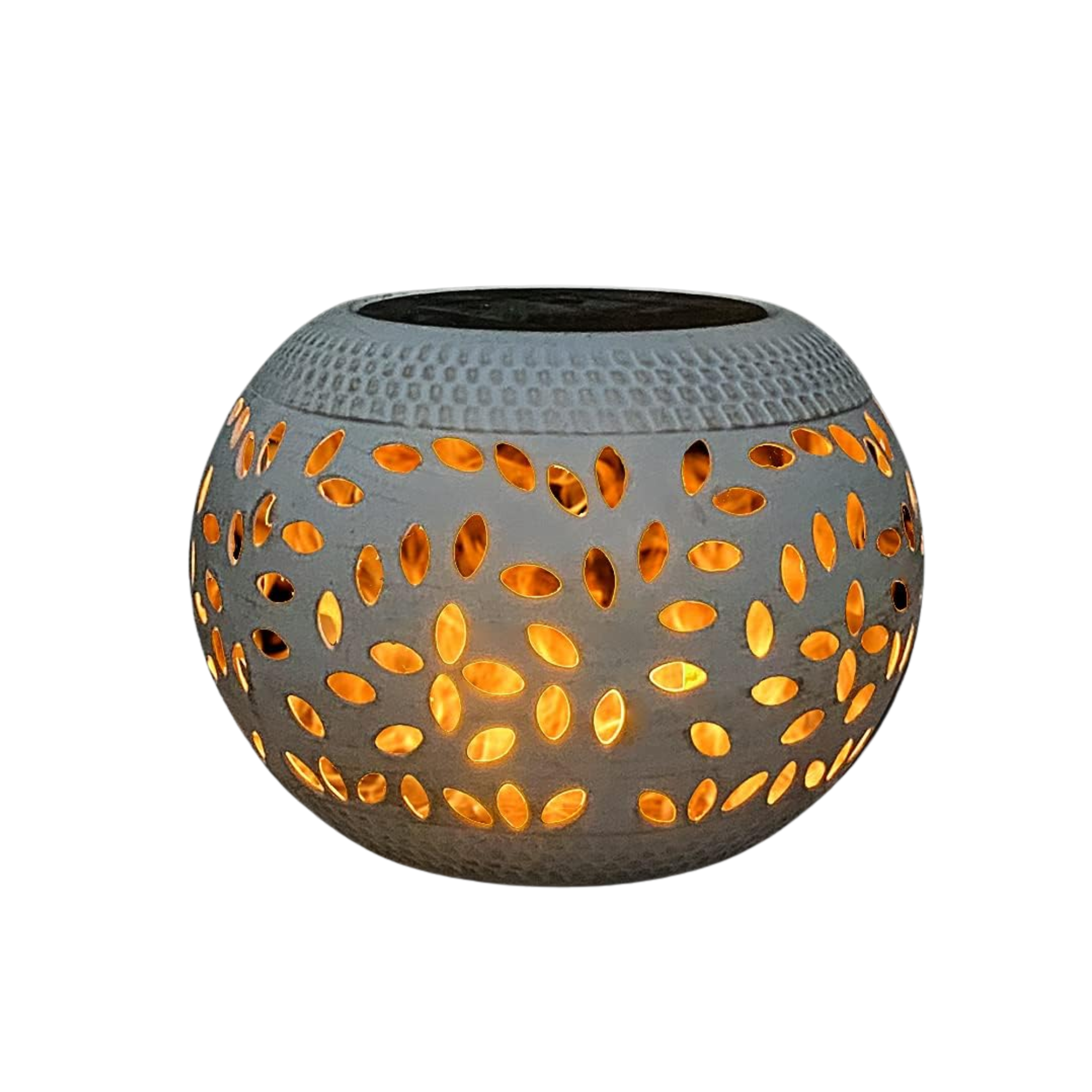 une lampe de jardin solaire unique