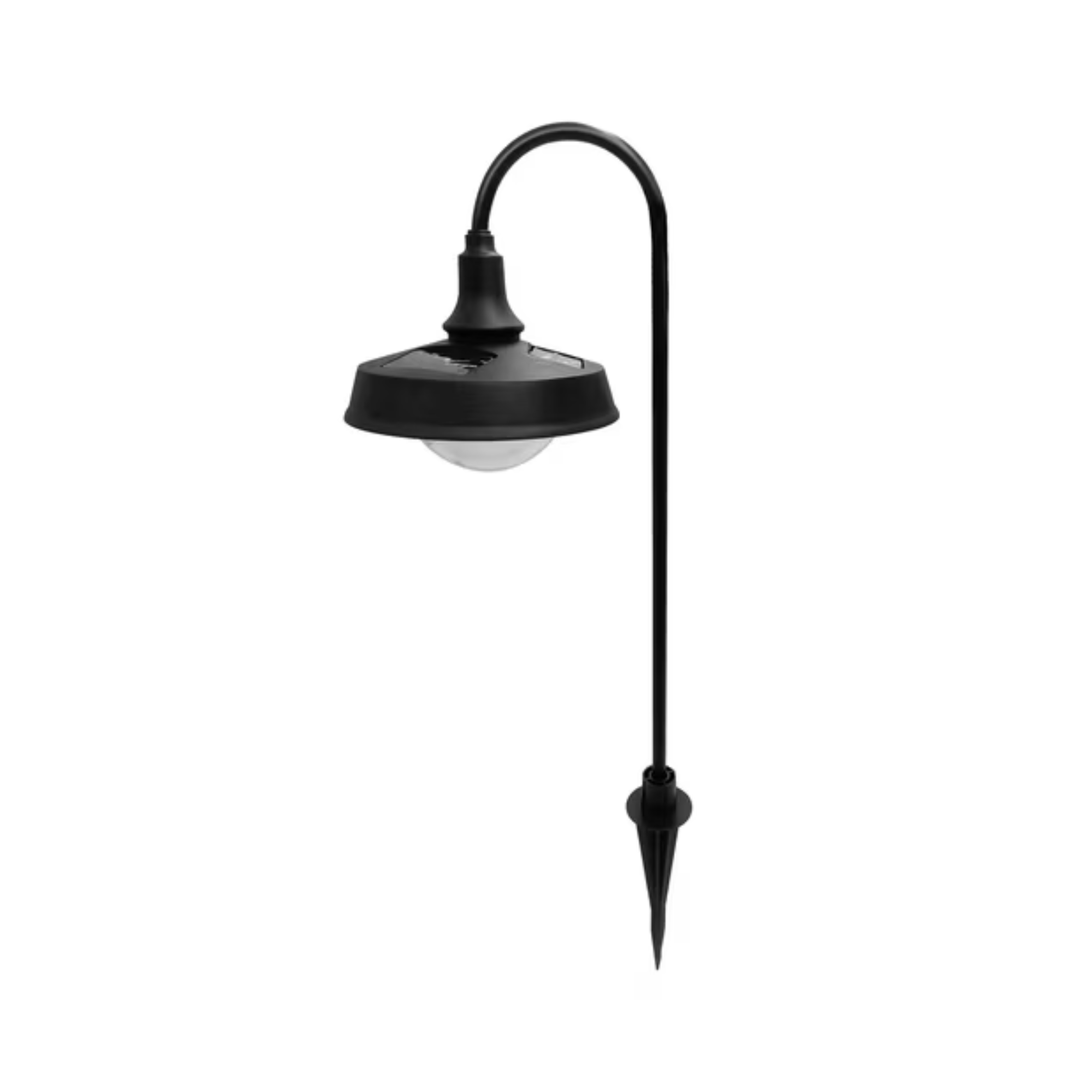 une lampe solaire de jardin