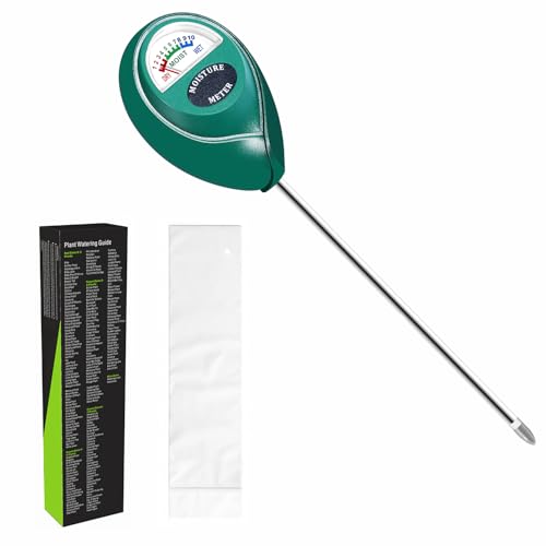 Humidimètre de sol Xlux (depuis 2015) – Aucune pile requise, sonde et amplificateur durables en acier inoxydable 304. Virgin Abs - Hygromètre à lecture instantanée pour jardin, intérieur et amp; Plantes d'extérieur (conception améliorée)