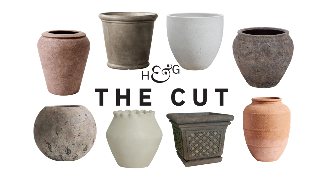 The Cut collage of oversized garden planters